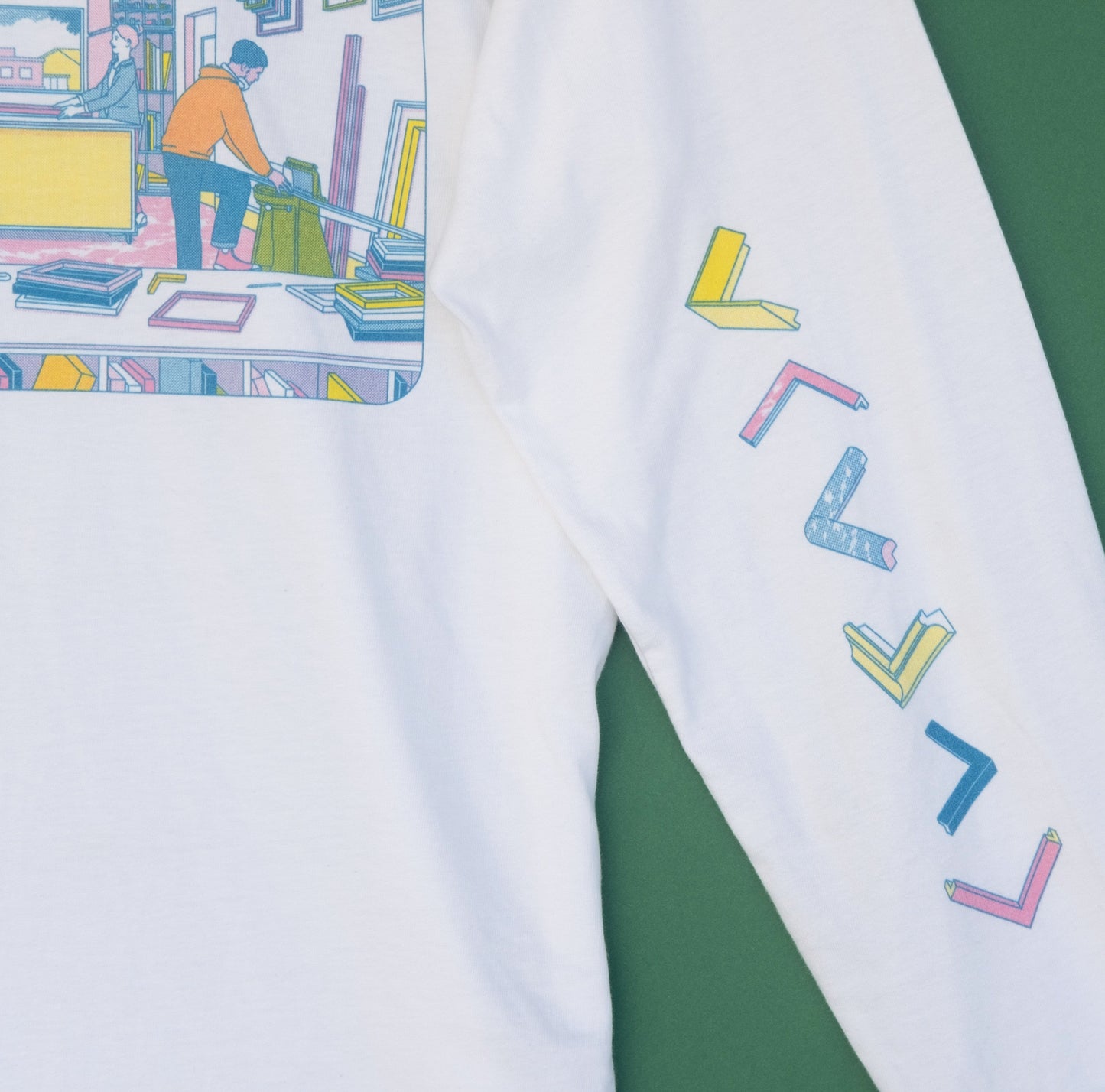 Long sleeve T-shirt Yellow/Pink